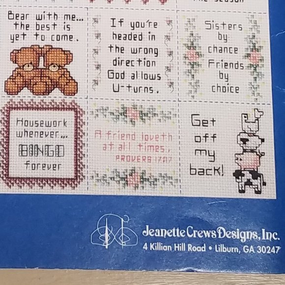 Jeanette Crews Designs Book 3 Beginner Series Cross Stitch Pattern Book - Picture 9 of 13